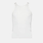 Saint Laurent, Classic White Tank Top, Men's Luxury Fashion, Premium Fabric Tank, Designer Menswear
