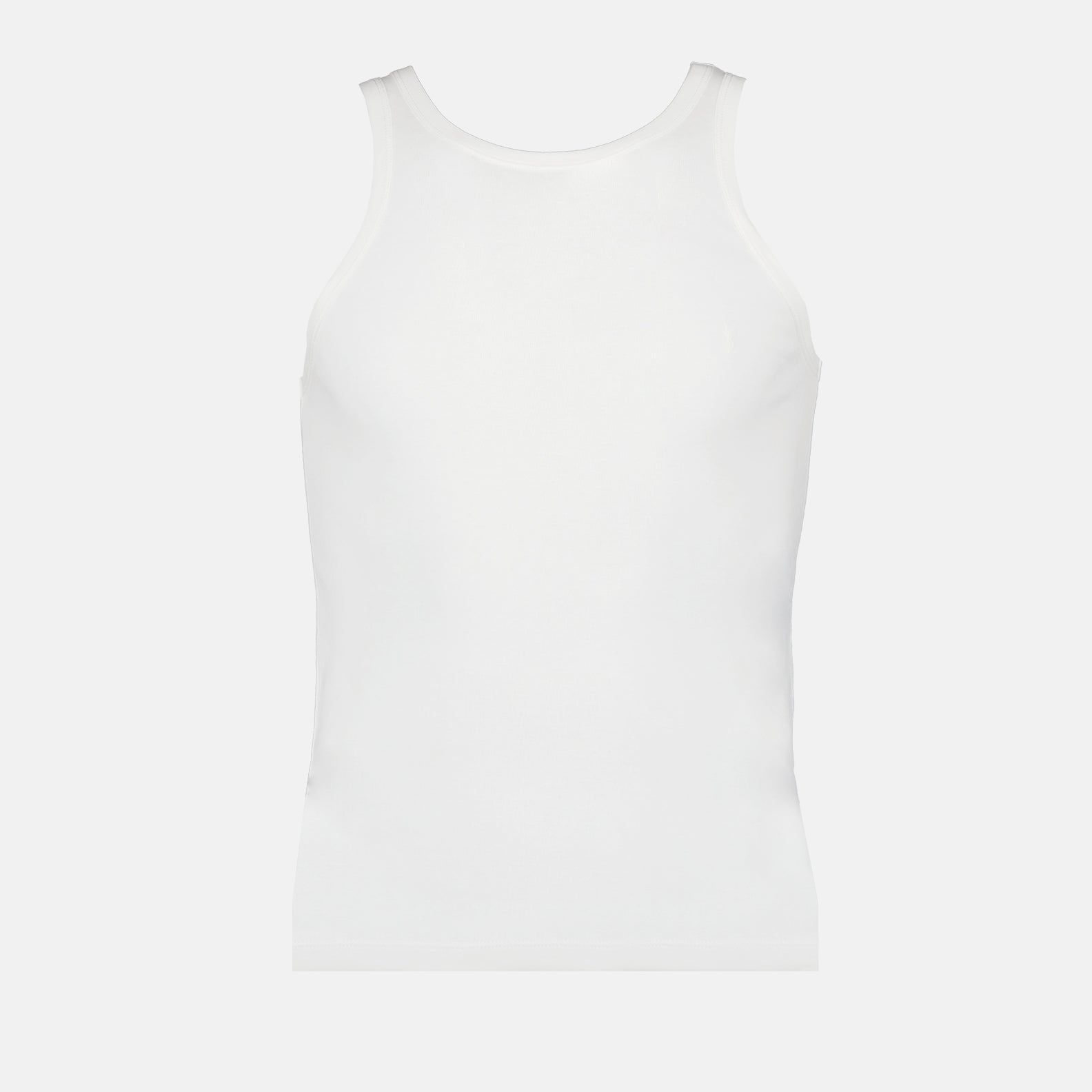 Saint Laurent, Classic White Tank Top, Men's Luxury Fashion, Premium Fabric Tank, Designer Menswear