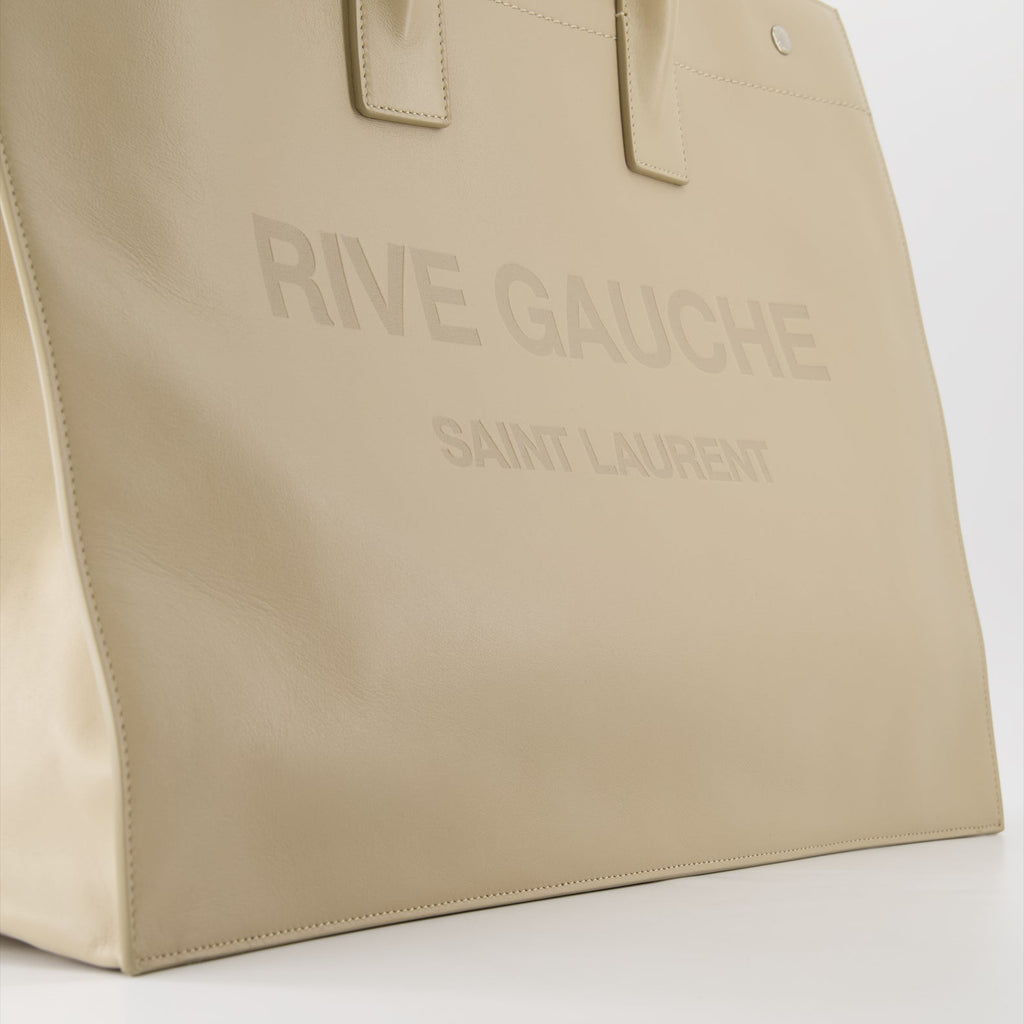 Saint Laurent, Rive Gauche Tote, Men's Leather Bag, Luxury Accessories, Designer Tote Bag
