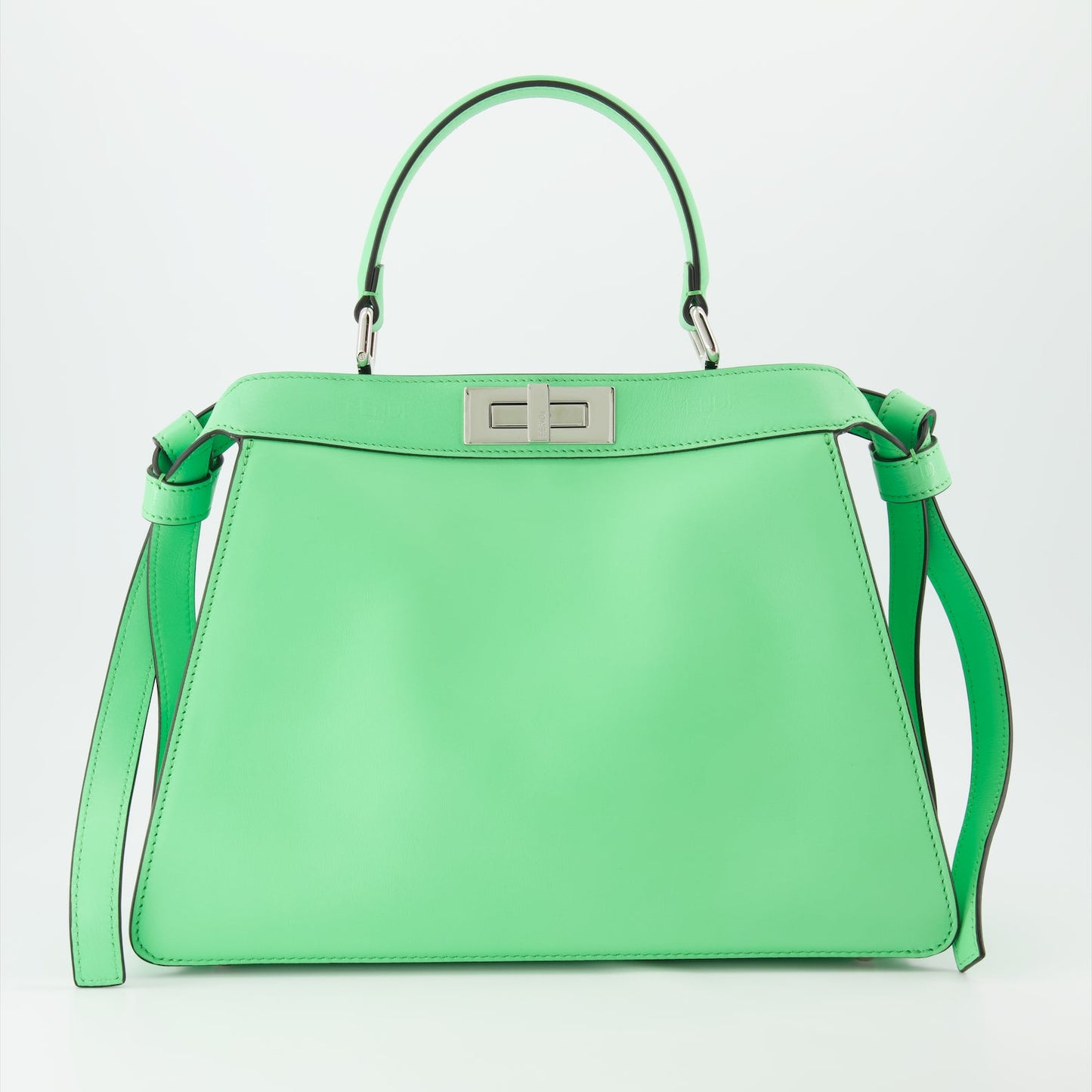 Fendi Peekaboo Bag, Green Designer Bag, Luxury Handbag, Women's Fendi Bag, High-End Handbag