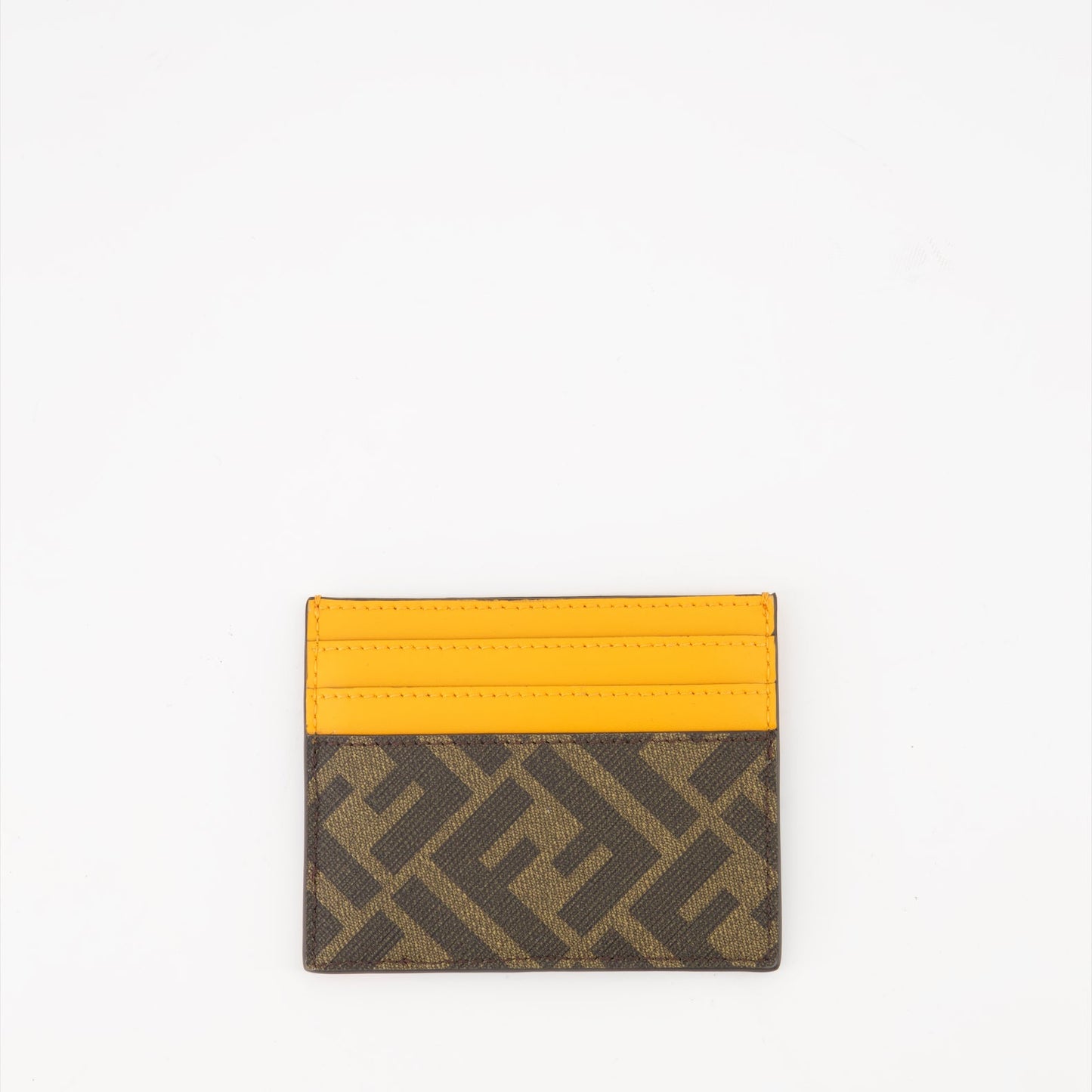 Fendi card holder, men's luxury accessories, FF Diagonal pattern, high-end card holder, Fendi men's collection