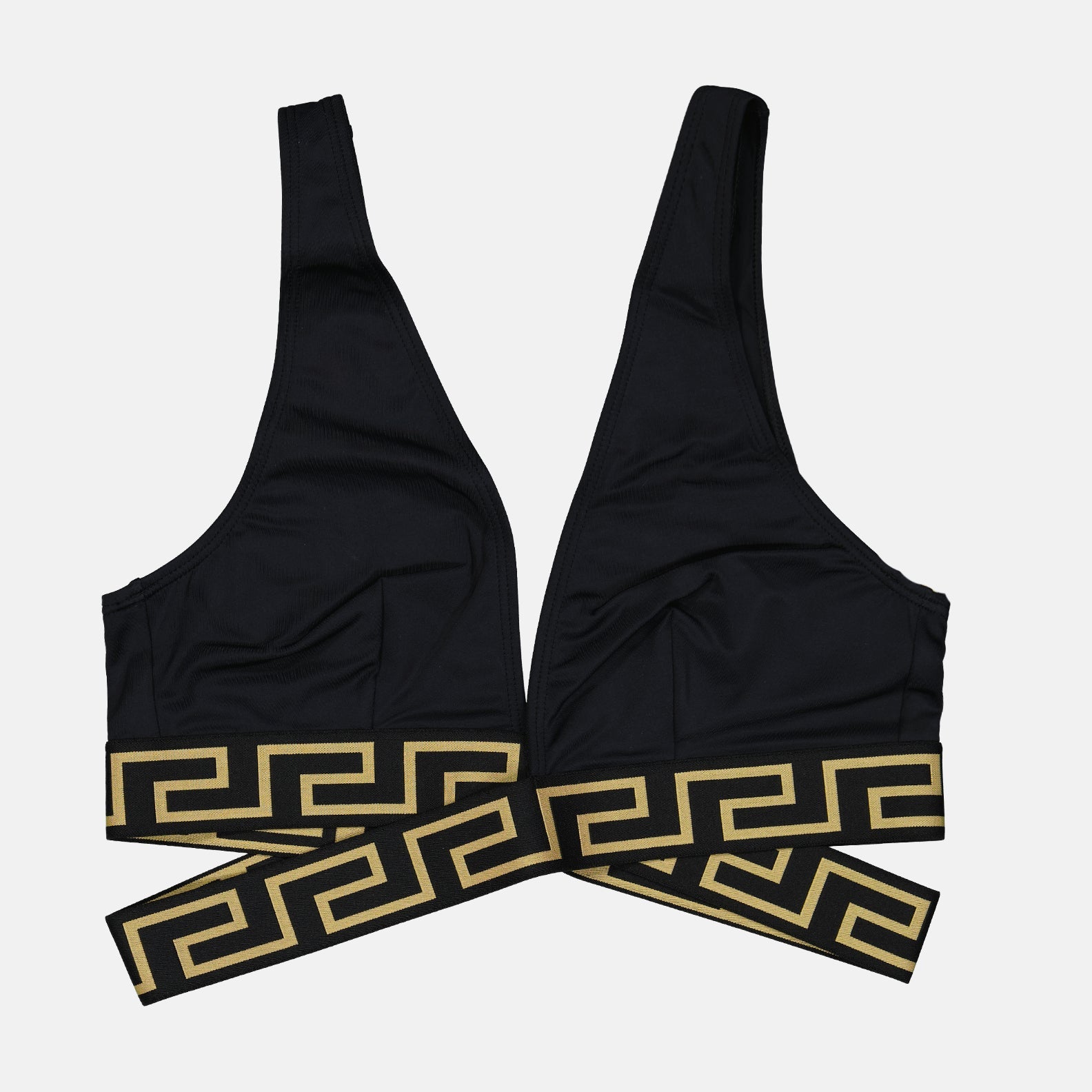 Versace, Greca bikini top, luxury swimwear, designer bikini, women's beachwear