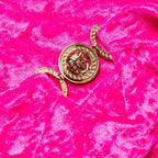 Versace swimsuit, Medusa pink swimsuit, luxury swimwear, women's designer swimwear, high-end fashion