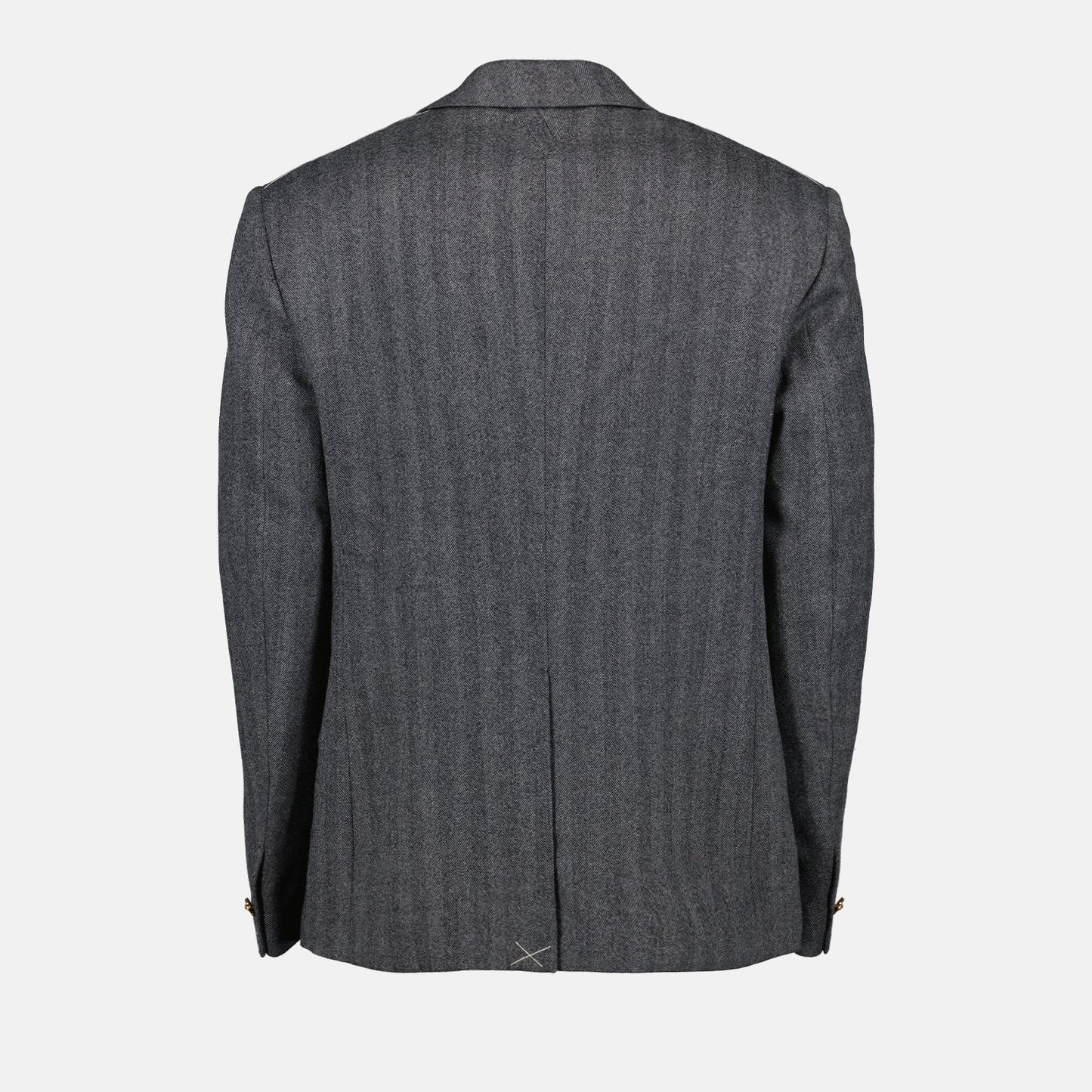 luxury blazer, grey wool blazer, Versace blazer, tailored jacket, elegant menswear