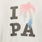 Palm Angels, white sweater, luxury fashion, I Love PA, high-end clothing