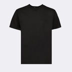 embroidered logo T-shirt, luxury fashion, high-end, sophisticated style, elegant clothing