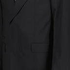 luxury blazer, black wool blazer, Dolce & Gabbana blazer, elegant men's blazer, high-end fashion