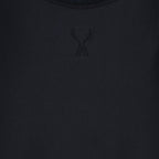 one-piece swimsuit, black swimsuit, luxury swimwear, AMI Paris, designer swimwear