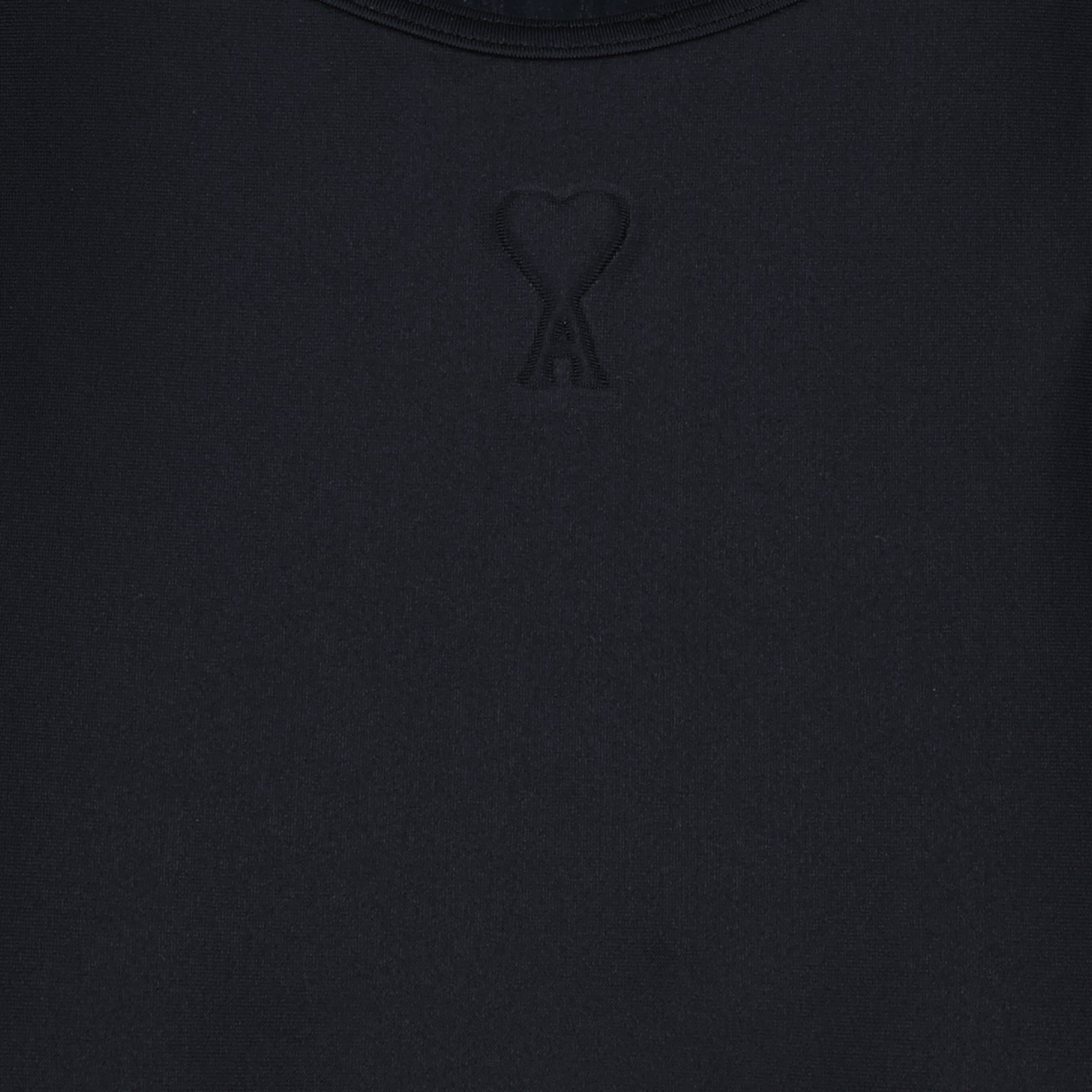 one-piece swimsuit, black swimsuit, luxury swimwear, AMI Paris, designer swimwear