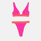 Image of Triangle bikini rose and orange by Off-White for Women - Season Spring-Summer 2023 - Front View
