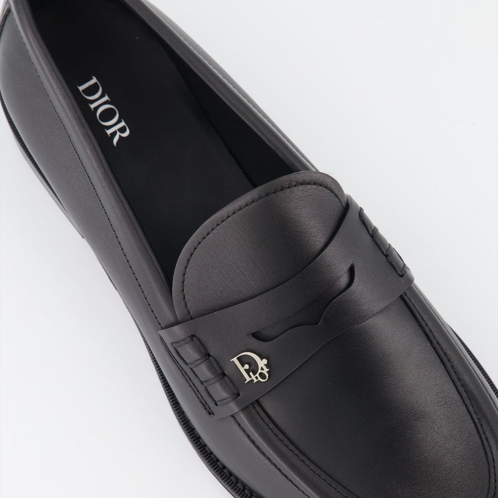 Dior, Granville Leather Moccasins, luxury men's footwear, elegant moccasins, premium leather shoes