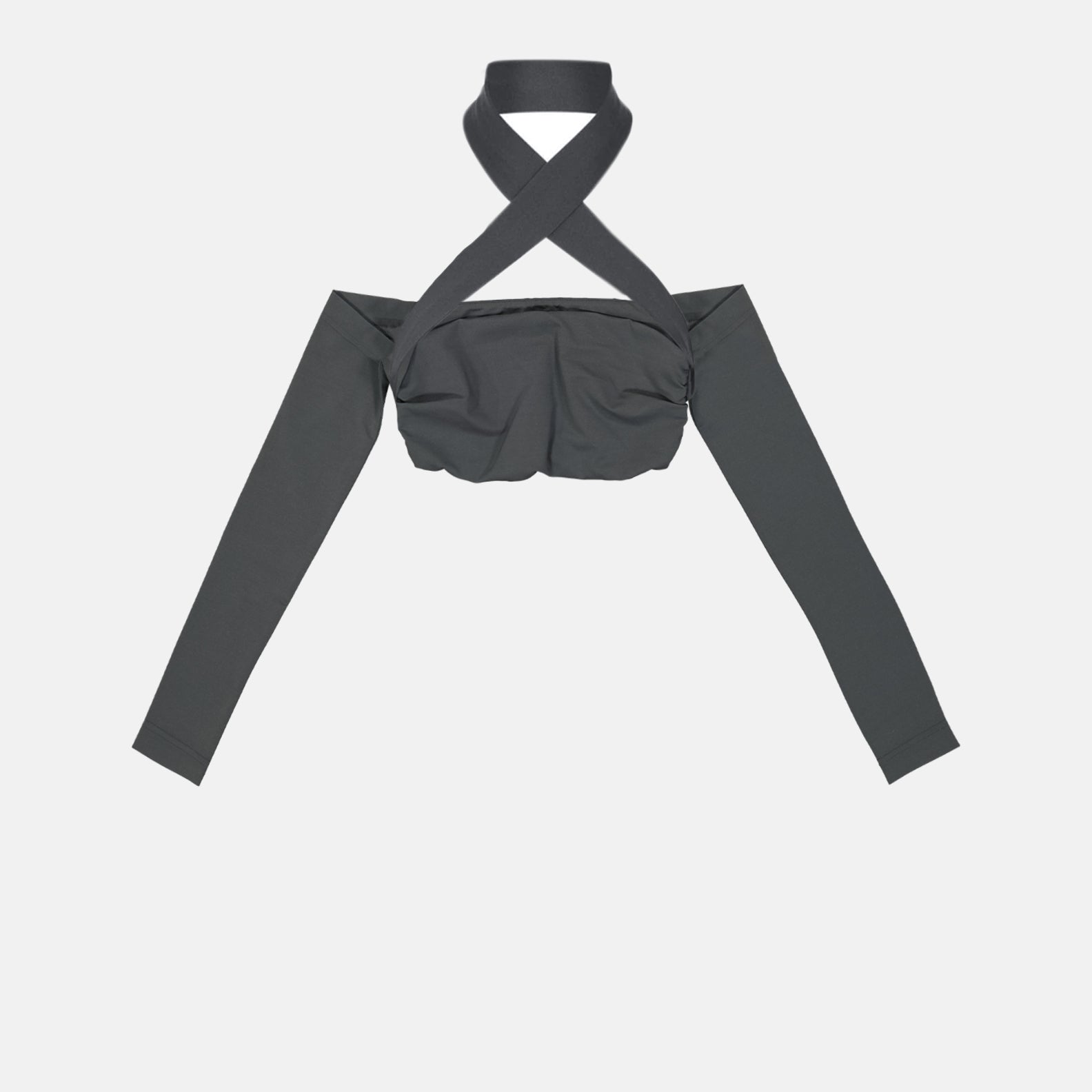 Dolce & Gabbana, luxury top, strappy cross back, cropped top, elegant fashion