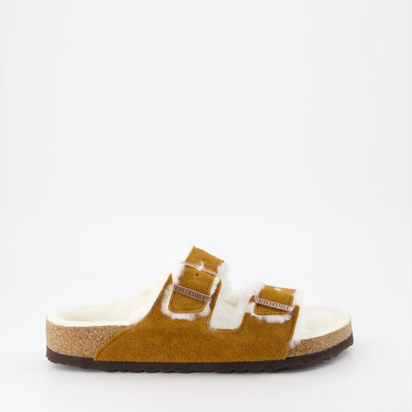 Birkenstock, Shearling Fur Sandals, Men's Luxury Sandals, Comfortable Footwear, Designer Sandals