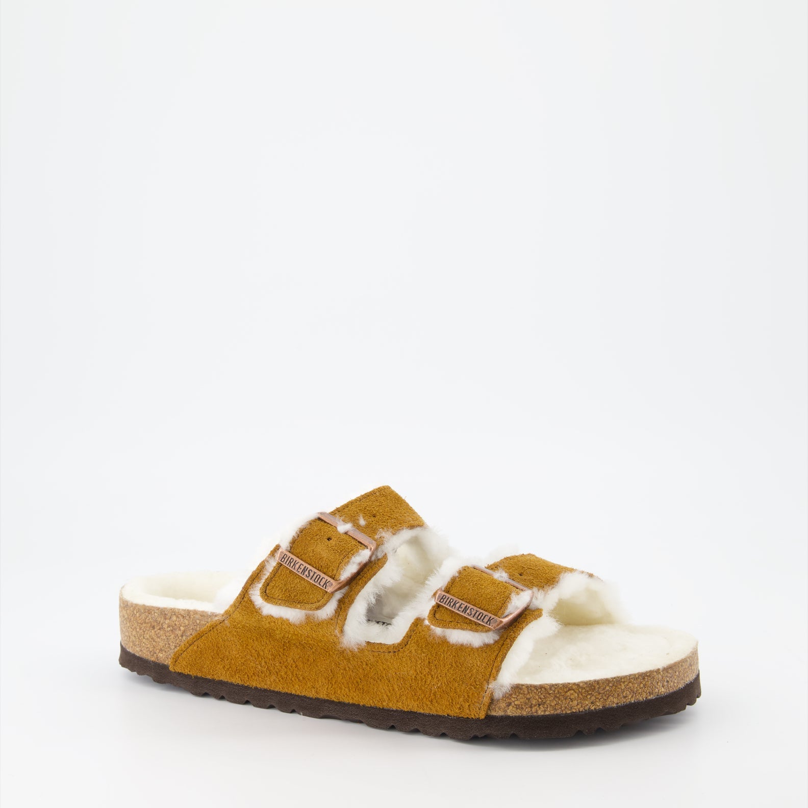 Birkenstock, Shearling Fur Sandals, Men's Luxury Sandals, Comfortable Footwear, Designer Sandals