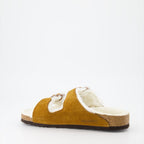 Image of Shearling Fur Arizona Sandals by Birkenstock for Men - Season Spring-Summer 2023 - Top Detail View