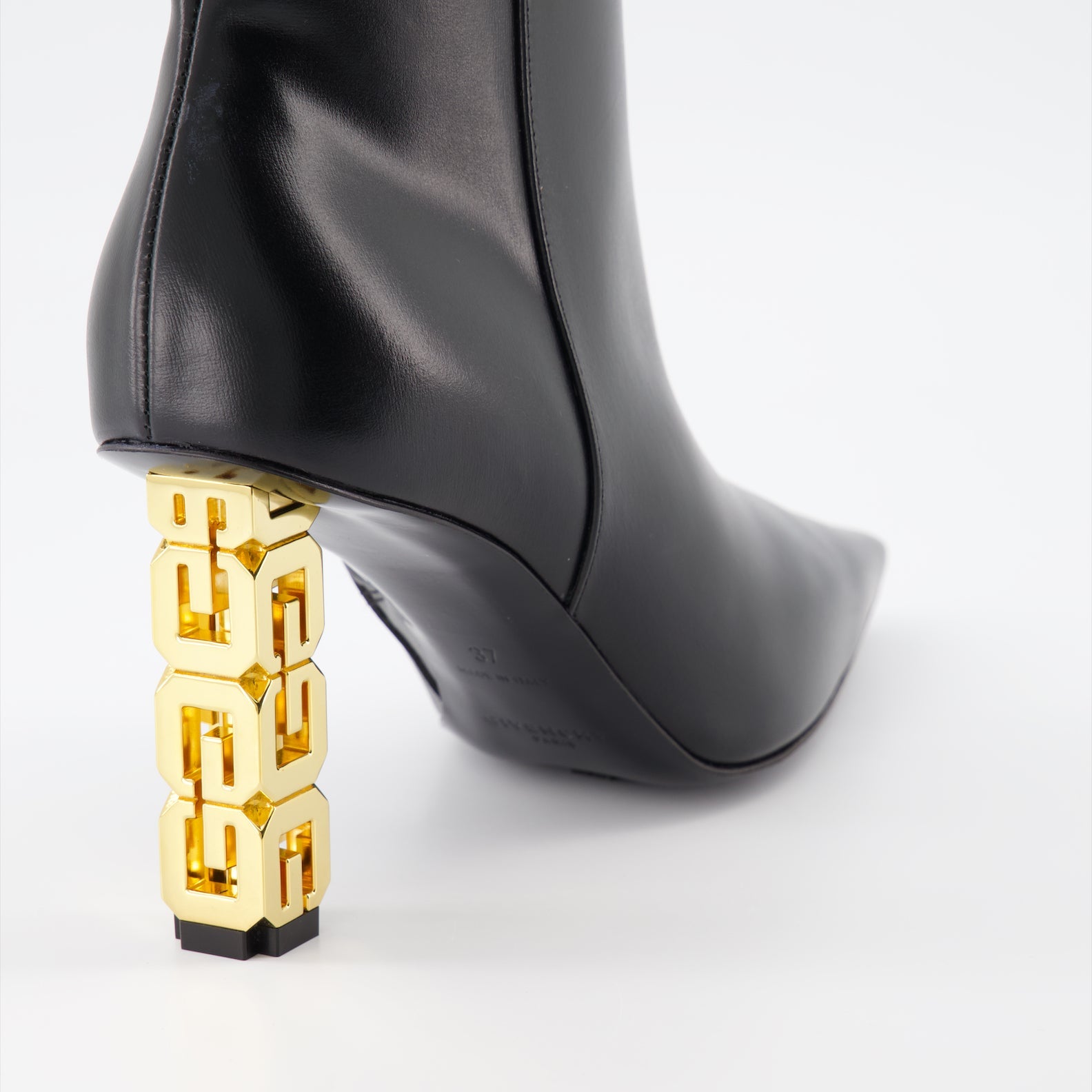 Givenchy, leather ankle boots, women's luxury footwear, G-Cube boots, designer shoes