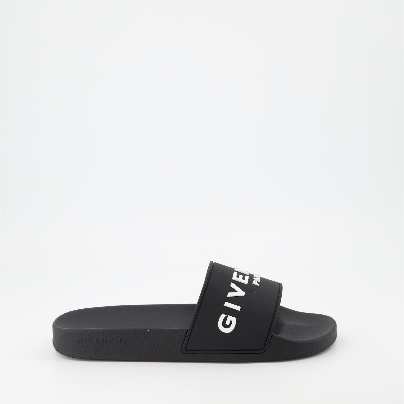 Givenchy logo sandals, men's luxury footwear, black designer sandals, high-end men's shoes, Givenchy sandals for men