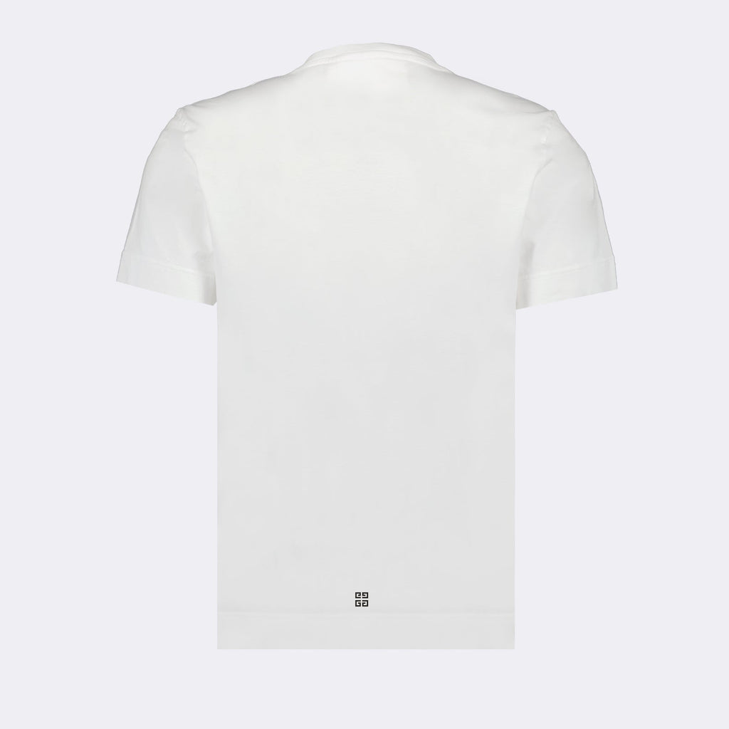 Givenchy T-shirt, white logo T-shirt, luxury fashion, high-end clothing, designer T-shirt