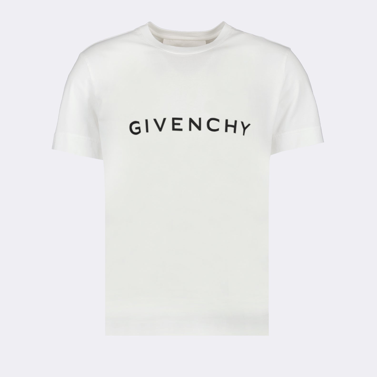 Givenchy T-shirt, white logo T-shirt, luxury fashion, high-end clothing, designer T-shirt