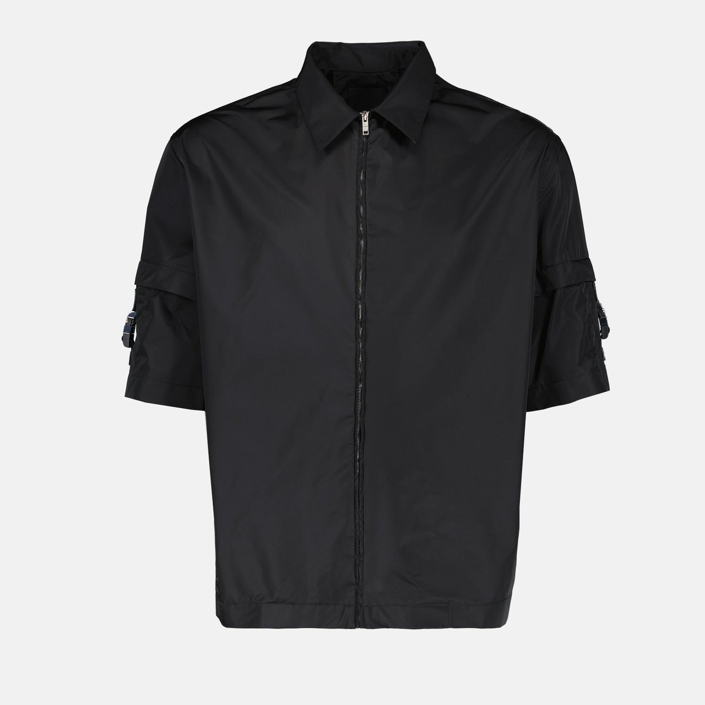 Givenchy shirt, oversize shirt, technical fabric shirt, luxury men's shirt, black shirt