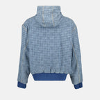 4G Denim Zip-Up Sweatshirt