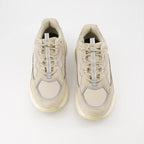 Moncler sneakers, beige suede sneakers, men's luxury footwear, casual luxury sneakers, Moncler Lite Runner