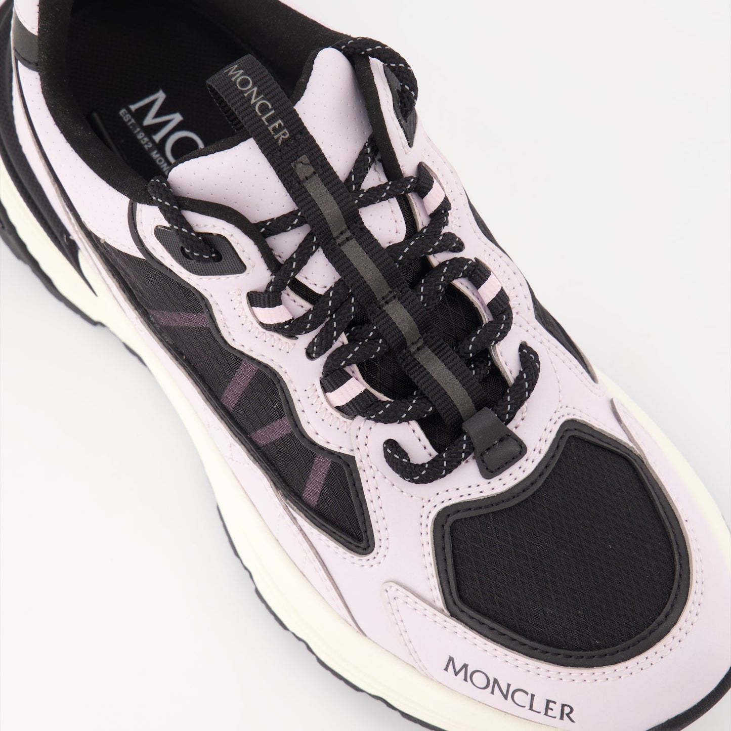 Moncler sneakers, women's pink suede sneakers, luxury footwear, Moncler Lite Runner, high-end fashion