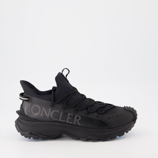 Moncler sneakers, men's luxury footwear, Trailgrip Lite 2, black sneakers, high-end trainers