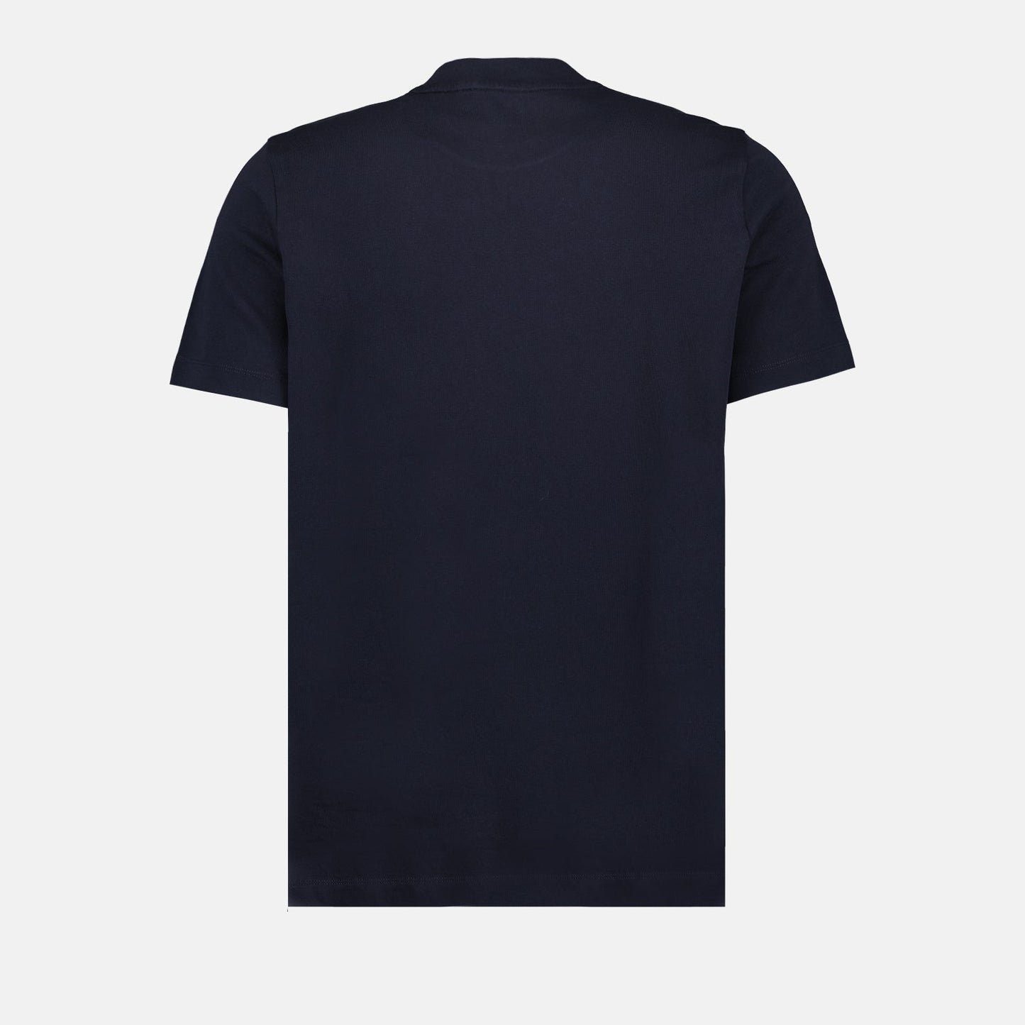 Moncler, men's luxury T-shirt, blue T-shirt, double logo T-shirt, high-end fashion