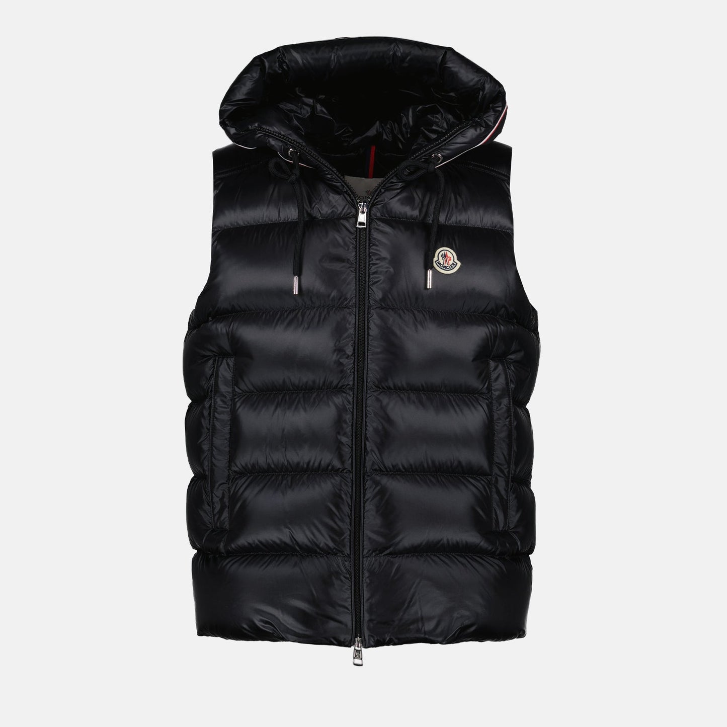 Moncler, sleeveless down jacket, men's luxury outerwear, black jacket, Luiro