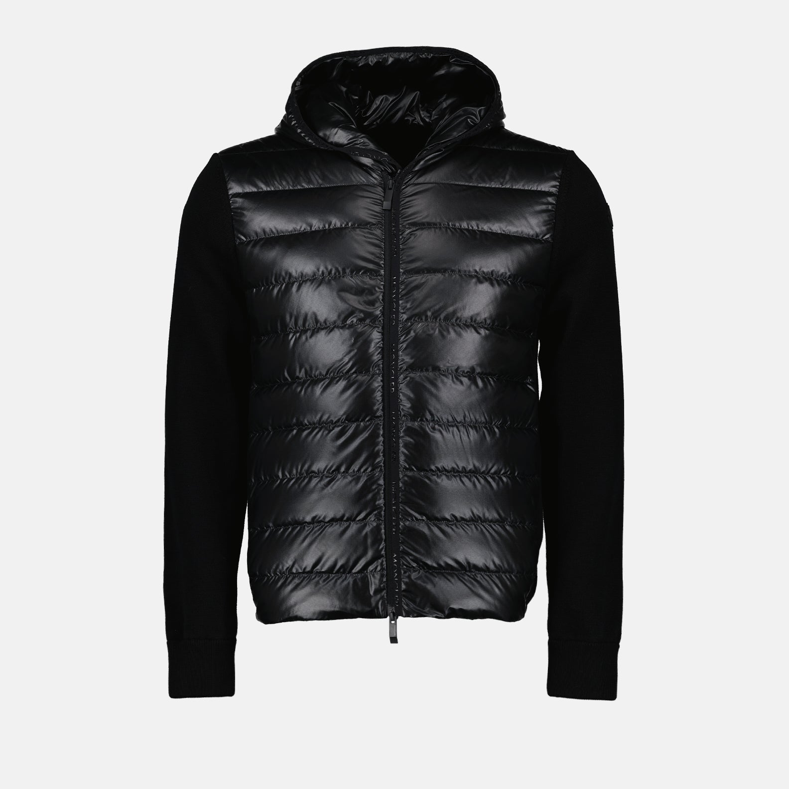 Moncler, men's luxury jacket, two-material jacket, black jacket, high-end outerwear