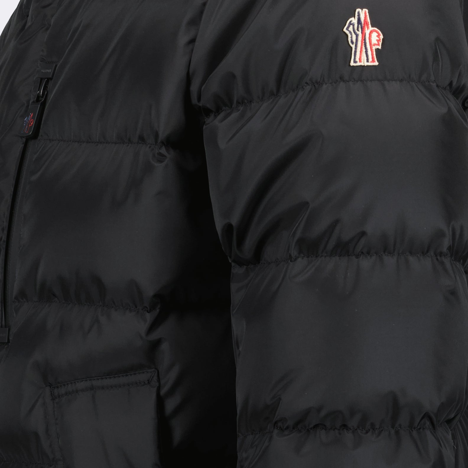 Moncler Grenoble, down jacket, black nylon jacket, luxury winter wear, high-end outerwear