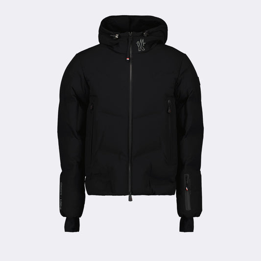 luxury men's outerwear, Moncler Grenoble, black down jacket, high-end winter jackets, men's fashion