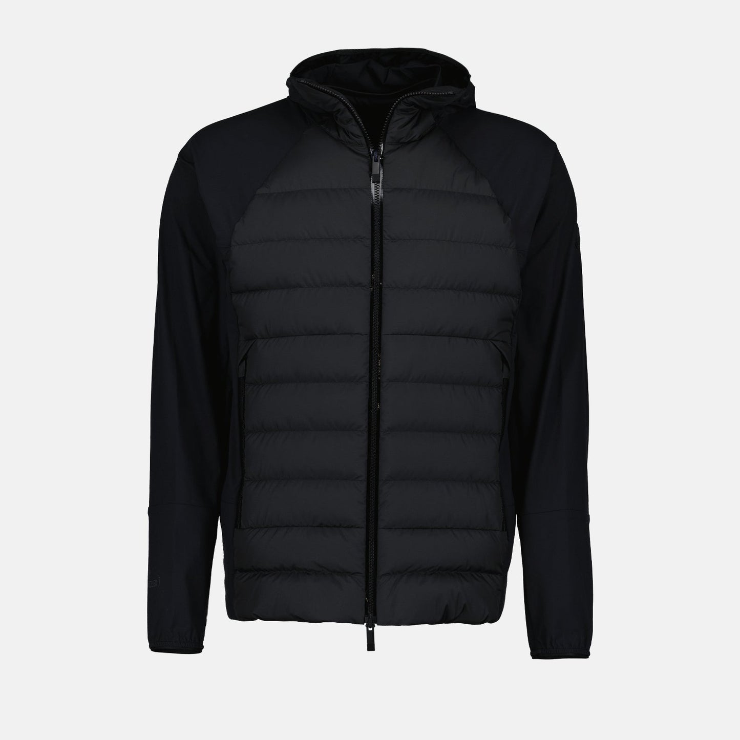 Moncler, men's down jacket, black doudoune, luxury outerwear, winter fashion