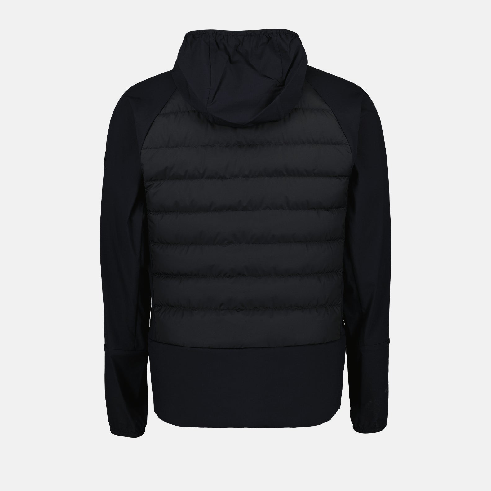 Moncler, men's down jacket, black doudoune, luxury outerwear, winter fashion