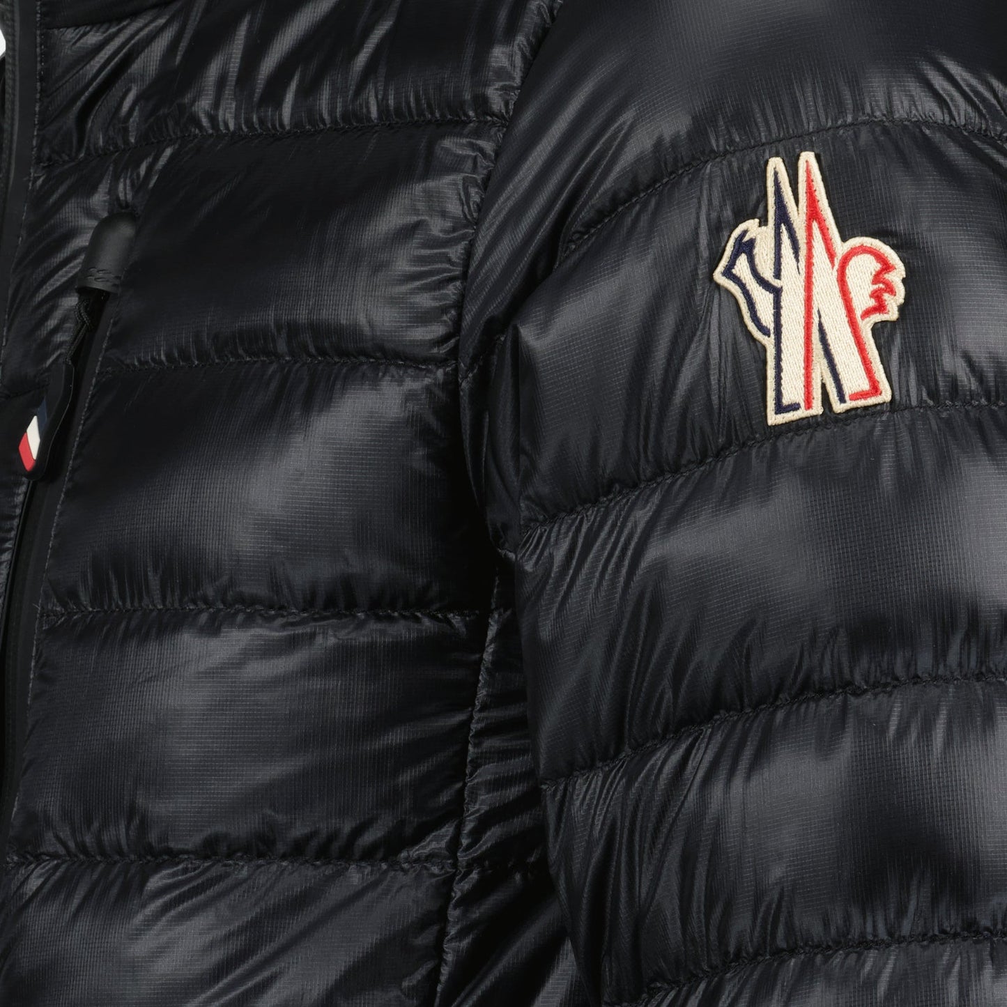 Moncler Grenoble, black down jacket, luxury puffer jacket, men's winter coat, premium outerwear