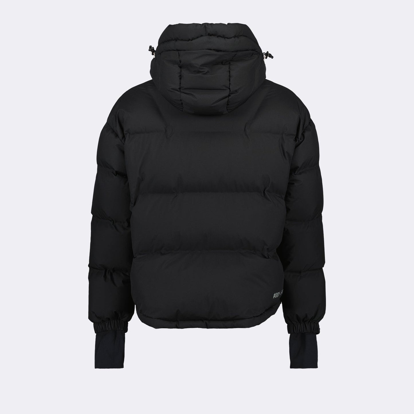 luxury down jacket, black nylon jacket, Moncler Grenoble, high-end outerwear, stylish winter coat