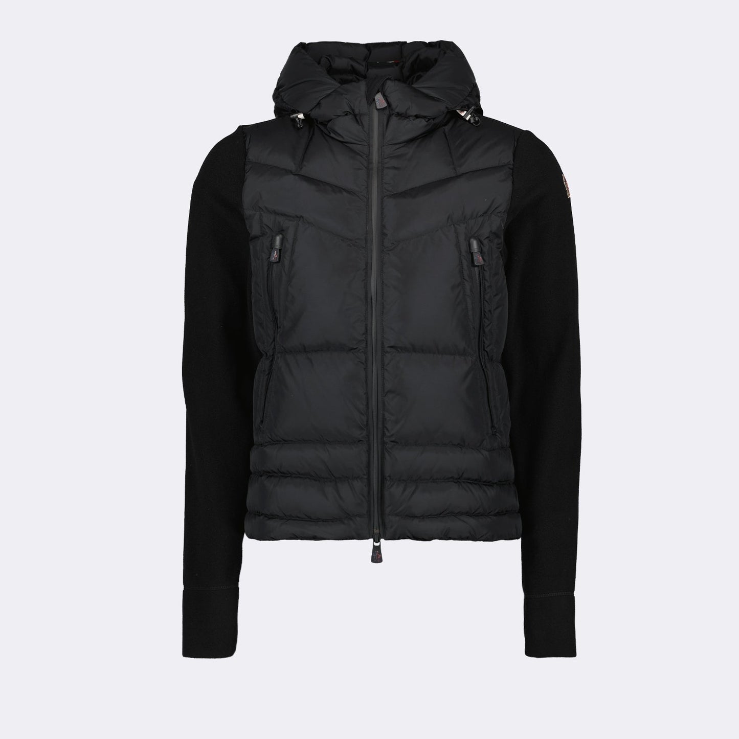 Moncler Grenoble, dual fabric jacket, black jacket, luxury outerwear, high-end fashion