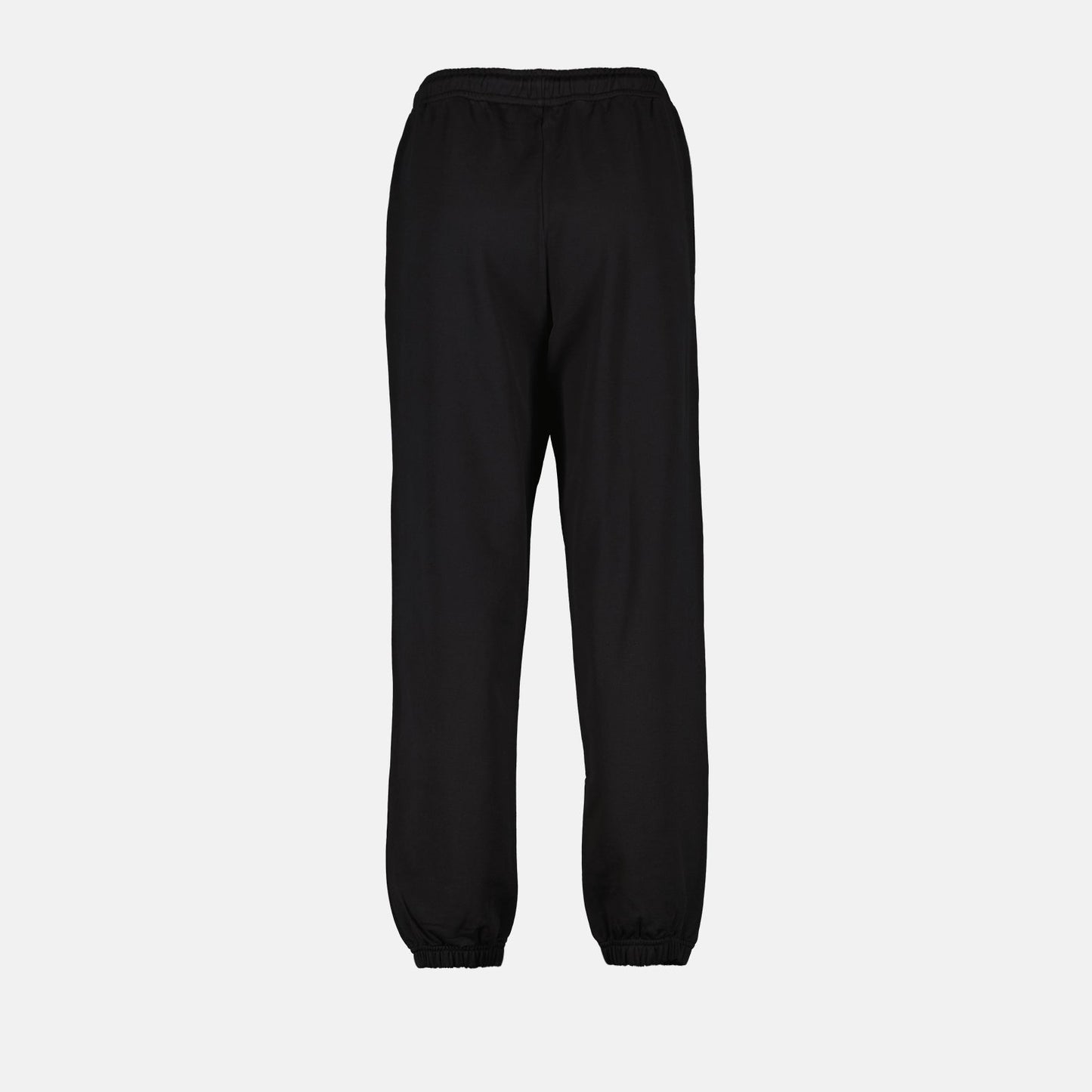 Moncler jogging pants, women's luxury wear, black logo pants, Moncler casual, high-end athletic wear