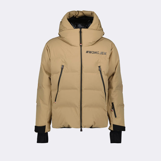 Moncler Grenoble, beige down jacket, luxury outerwear, Fellberg jacket, high-end men’s fashion