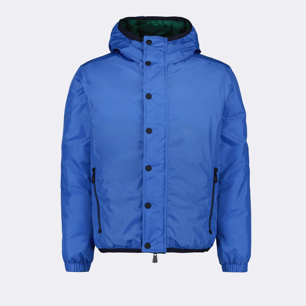 Image of Reversible Puffer Jacket Rosiere Blue-Green by Moncler Grenoble for Men - Season Autumn-Winter 2023 - Front View