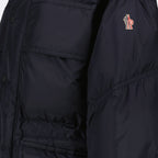 Moncler Grenoble, blue nylon jacket, down jacket, luxury outerwear, Brigues jacket