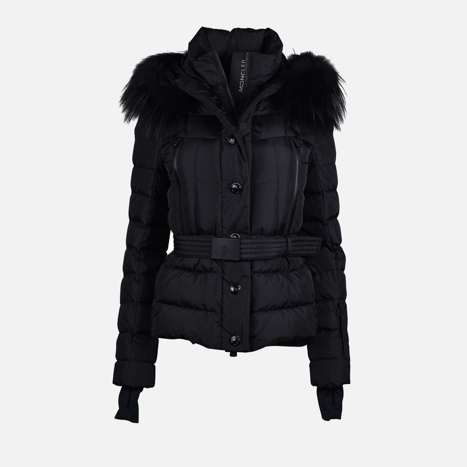 Beverley down jacket, luxury outerwear, black down jacket, Moncler Grenoble, high-end winter jacket