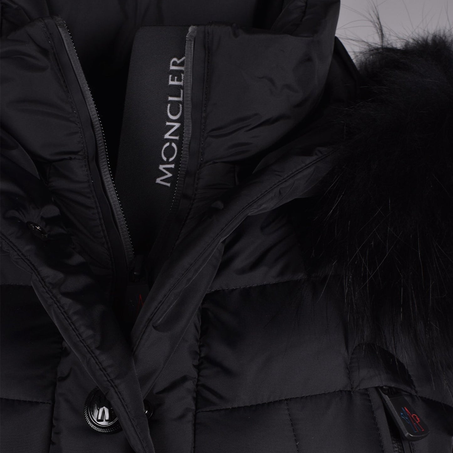 Beverley down jacket, luxury outerwear, black down jacket, Moncler Grenoble, high-end winter jacket