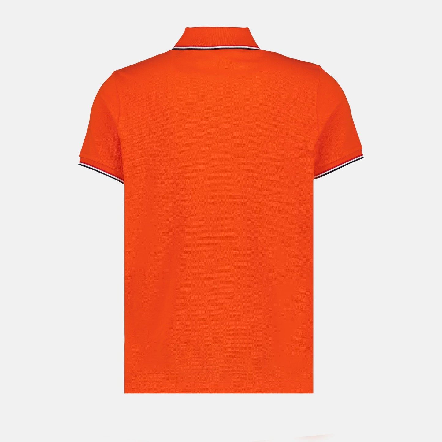 Moncler, Orange Polo, Men's Luxury Polo, Designer Polo Shirt, Elegant Casual Wear