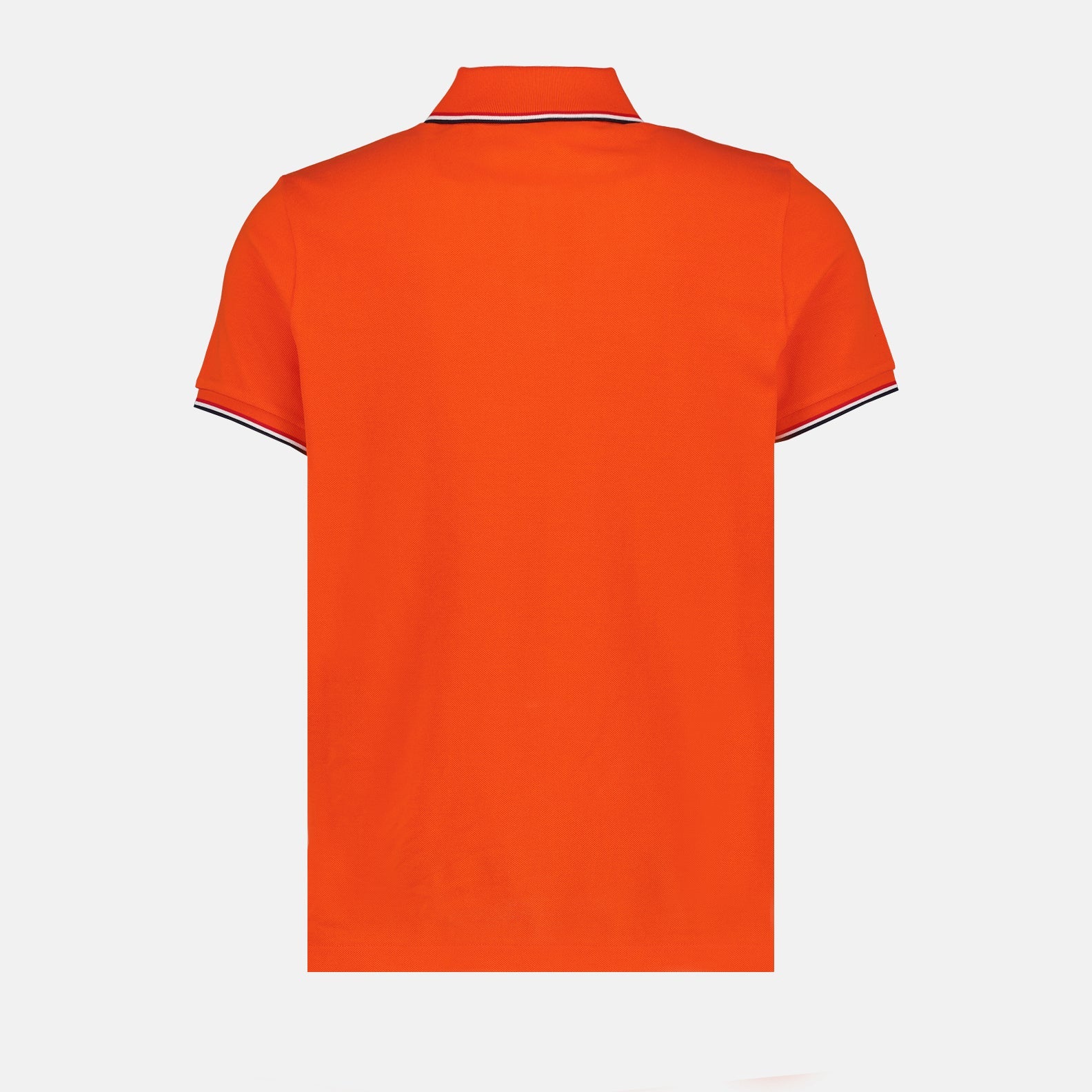 Moncler, Orange Polo, Men's Luxury Polo, Designer Polo Shirt, Elegant Casual Wear