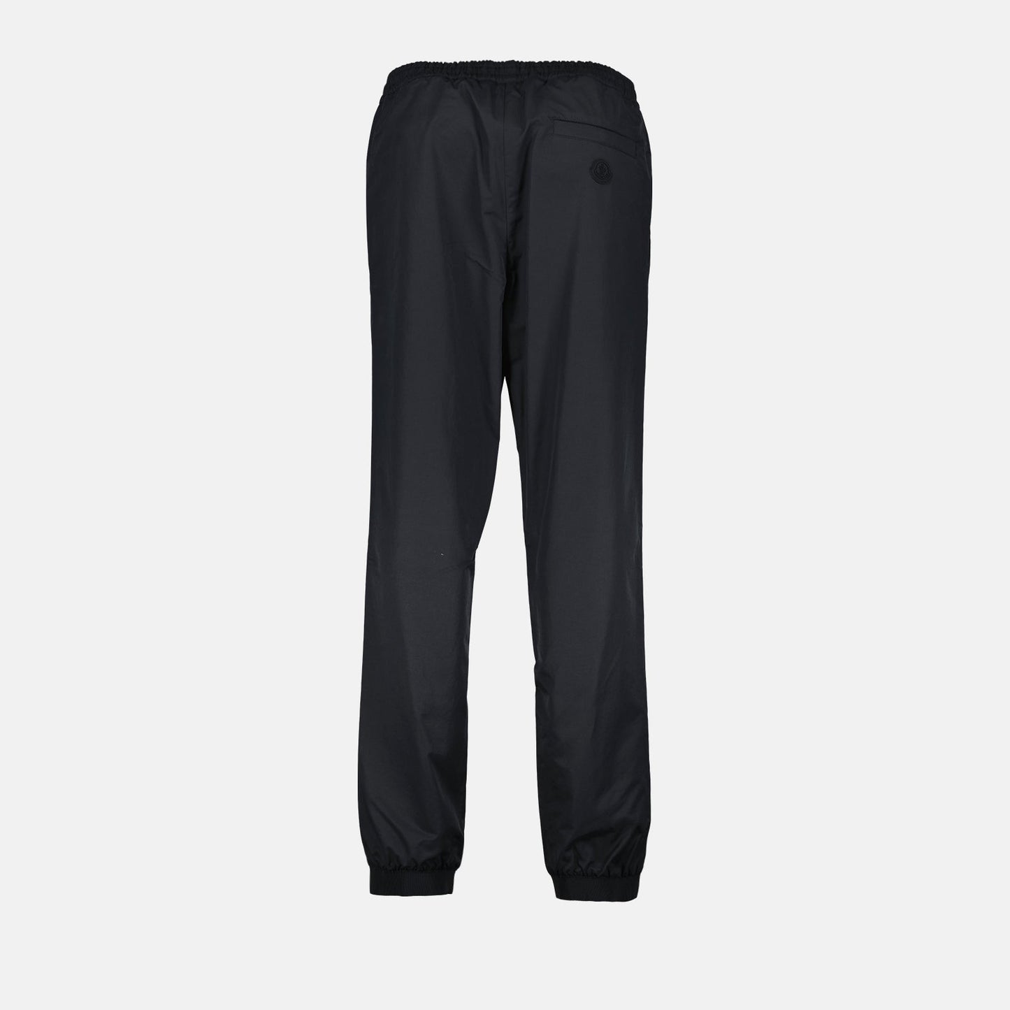 Moncler trousers, luxury men's fashion, black technical fabric trousers, high-end ready-to-wear, Moncler clothing