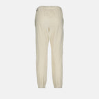 Moncler Grenoble, beige corduroy pants, luxury women's pants, elegant trousers, premium quality pants