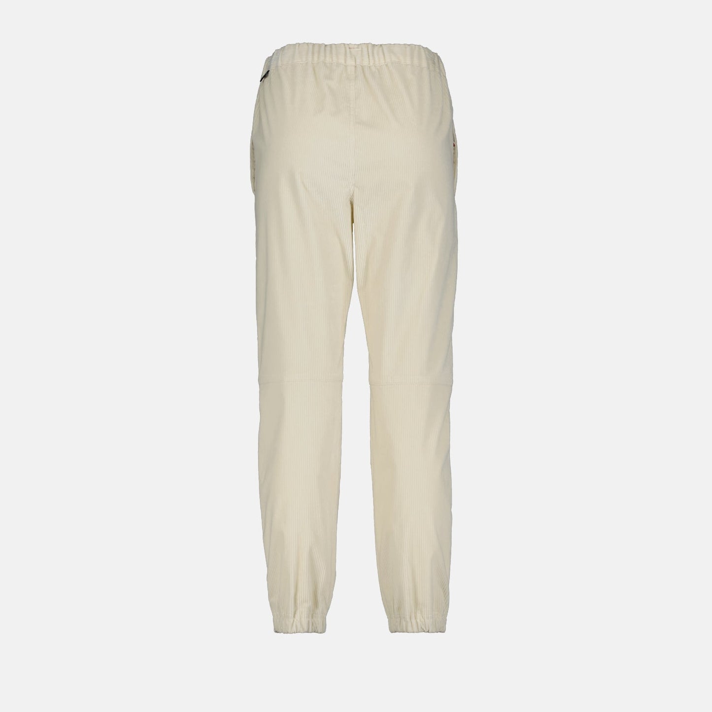 Moncler Grenoble, beige corduroy pants, luxury women's pants, elegant trousers, premium quality pants