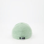 Moncler Grenoble, Women's Green Fleece Cap, Luxury Accessories, High-End Fashion, Designer Cap